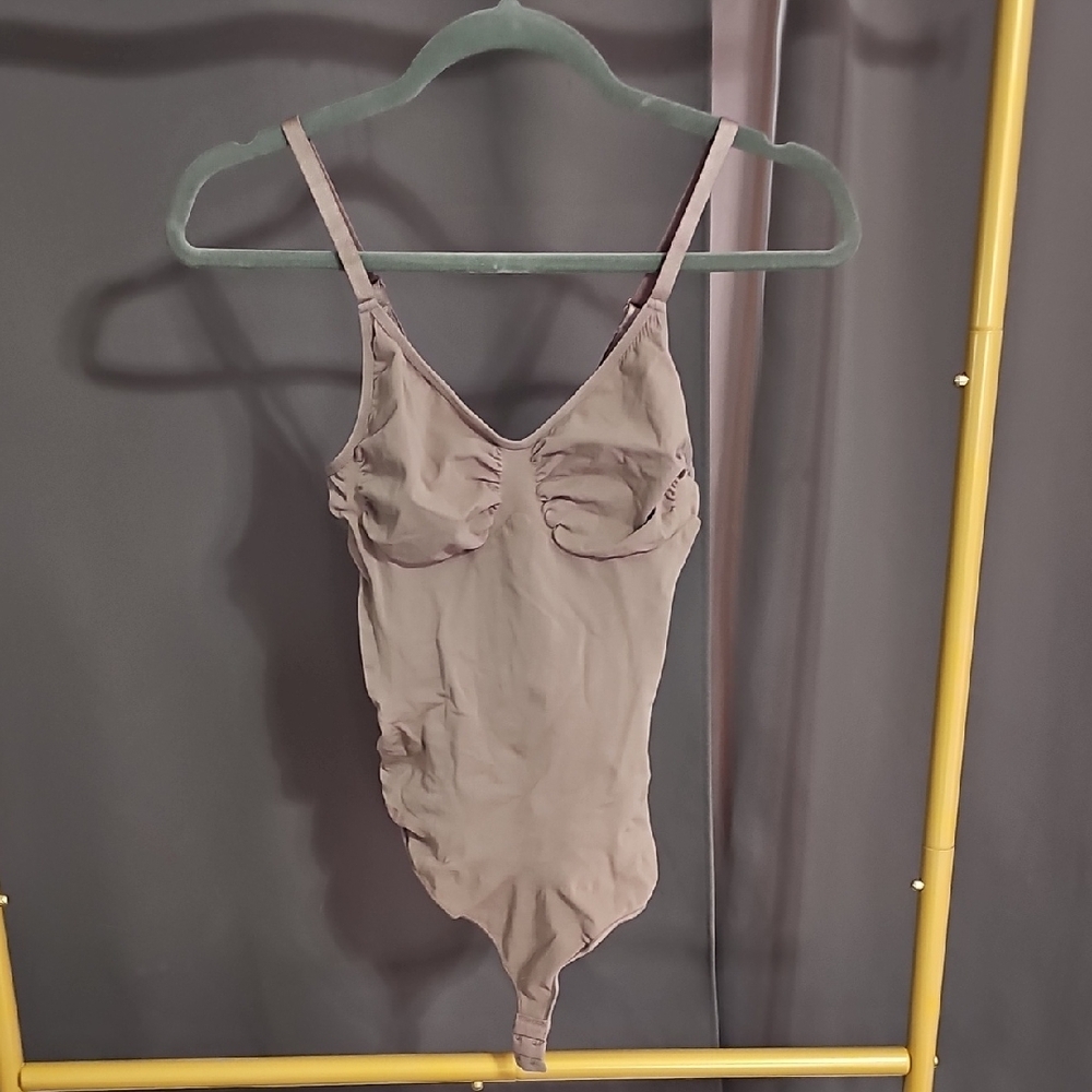 Elegant Taupe Bodysuit